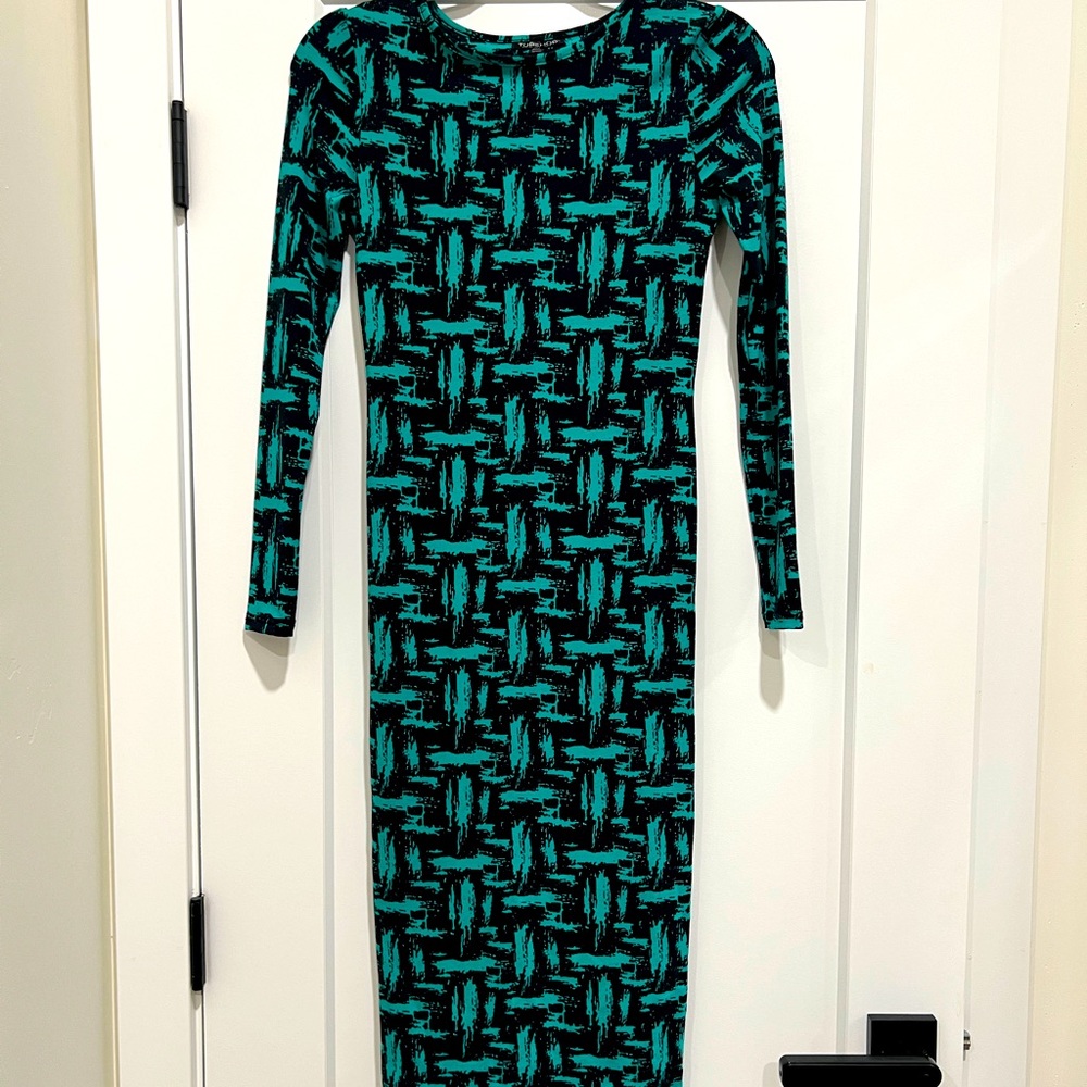 TopShop long sleeve midi dress size 2